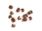 Metal Iron Crimp Bead Covers 4mm (Pack of 50 pieces) Antique Copper Color For Jewellery Making [ac-jwlsupp-00011-m4]