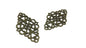 Metal Alloy Connectors (Pack of 4 pieces) for Jewellery Making Dangler Earrings & Pendant 42x25mm Rhombus Antique Bronze Color [ac-jwlsupp-00014-m13]