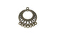 Metal Alloy Connectors (Pack of 4 pieces) for Jewellery Making Dangler Earrings & Pendant 37x29mm Round Antique Bronze Color [ac-jwlsupp-00014-m21]