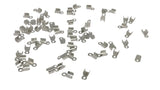Iron Folding Cord End Guards 6x3x2.3 mm Rectangle Silver Color (Pack of 5 Grams, 125 pieces) For Jewellery Making [ac-jwlsupp-00022-m1]