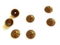 Metal Alloy Bead Caps 11x5mm (20 Pieces) Cone Antique Gold Color For Jewellery Making [ac-jwlsupp-00028-m5]
