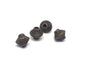 Metal Alloy Bead Spacers 7x6.5mm Bicone Antique Bronze Color (10 Grams, 16 Pieces) For Jewellery Making [ac-jwlsupp-00031-m12]