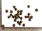 Metal Alloy Bead Spacers 7x6.5mm Bicone Antique Bronze Color (10 Grams, 16 Pieces) For Jewellery Making [ac-jwlsupp-00031-m12]