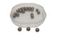 Metal Alloy Bead Spacers 8mm Round Ball Antique Copper Color (10 Pieces) For Jewellery Making [ac-jwlsupp-00031-m17]