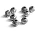 Metal Alloy Bead Spacers 5x4mm Drum Antique Silver Color (10 Grams, 37 Pieces) For Jewellery Making [ac-jwlsupp-00031-m6]