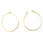 Metal Iron Earring Hoops 20x0.5 MM (30+ Pieces, 5 Grams) Gold Color For Jewellery Making [ac-jwlsupp-00033-m13]