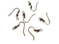 Iron Fish Ear Hooks 18x17 MM Antique Bronze Color (Pack of 10 Grams, 45 Pieces) For Earring Jewellery Making [ac-jwlsupp-00033-m1]