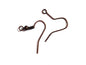 Iron Fish Ear Hooks 18x17 MM Antique Copper Color (Pack of 10 Grams, 45 Pieces) For Earring Jewellery Making [ac-jwlsupp-00033-m2]
