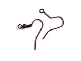 Iron Fish Ear Hooks 18x17 MM Antique Copper Color (Pack of 10 Grams, 45 Pieces) For Earring Jewellery Making [ac-jwlsupp-00033-m2]