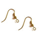 Iron Fish Ear Hooks 18x17 MM Gold Color (Pack of 10 Grams, 40 Pieces) For Earring Jewellery Making [ac-jwlsupp-00033-m3]