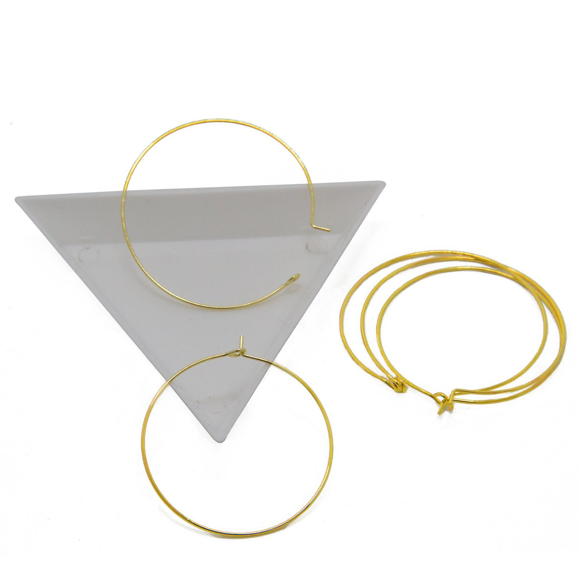 Brass Hoop Earrings For Jewellery Making 35x0.7 MM Round Gold Color (Pack of 10 pieces) [ac-jwlsupp-00033-m8]