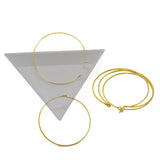 Brass Hoop Earrings For Jewellery Making 35x0.7 MM Round Gold Color (Pack of 10 pieces) [ac-jwlsupp-00033-m8]