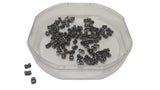 Metal Iron Earring Back Stoppers 5x3mm Rectangle Antique Copper Color (Pack of 5 grams, 85 stoppers approx) For Jewellery Making [ac-jwlsupp-00036-m10]