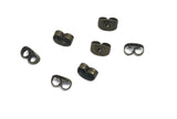Metal Iron Earring Back Stoppers 6x4mm Rectangle Antique Bronze Color (Pack of 5 grams, 60 pieces) For Jewellery Making [ac-jwlsupp-00036-m13]