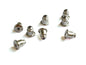 Jewelry Brass Earring Stoppers 6x5mm Cone Silver Color (Pack of 20 pieces) For Jewellery Making [ac-jwlsupp-00036-m3]