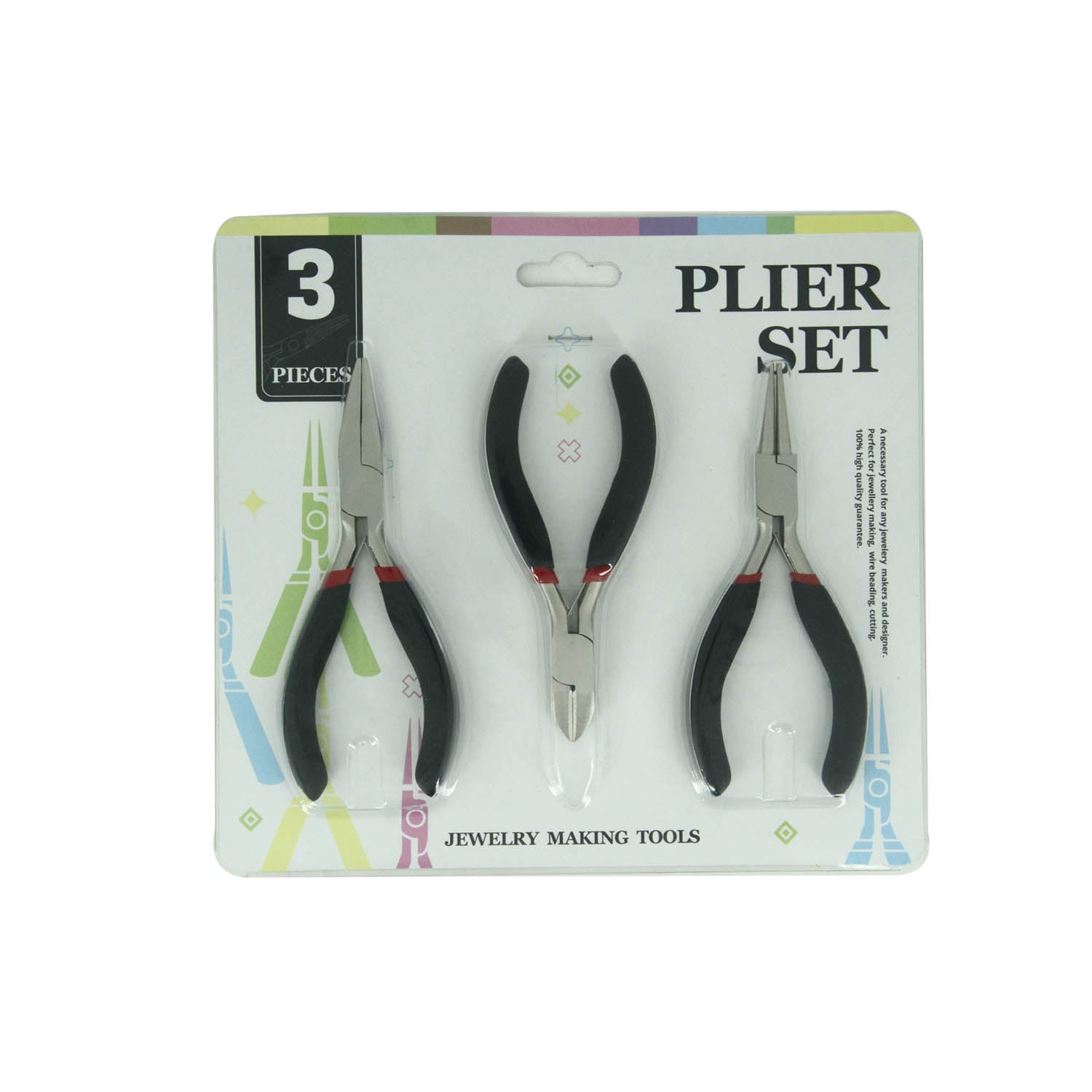 DIY Resin Epoxy UV Jewellery Making Kit Materials With UV Glue Tools, Pliers, Tape, Tweezer, Finger Cots, Pipette and Cup (1 Set) [ac-jwlsupp-00037-m1]