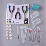 DIY Resin Epoxy UV Jewellery Making Kit Materials With UV Glue Tools, Pliers, Tape, Tweezer, Finger Cots, Pipette and Cup (1 Set) [ac-jwlsupp-00037-m1]