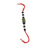 DIY Rakhi Making Kit Supplies Materials For 2 Rakhis (2 Kundan Beads, 2 Color Threads, Beads 3 Color x 10 Pcs Each) - 1 Set [ac-jwlsupp-00040-m1]