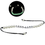 DIY Rakhi Making Kit Supplies Materials For 2 Rakhis (Thread, 2 Sets x A-Z Radium Glow In the Dark Beads, 20 Pcs Plastic Pearl Beads) - 1 Set [ac-jwlsupp-00040-m2]