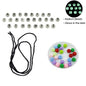 DIY Rakhi Making Kit Supplies Materials For 2 Rakhis (Thread, 2 Sets x A-Z Radium Glow In the Dark Beads, 24 Pcs Plastic Beads) - 1 Set [ac-jwlsupp-00040-m4]
