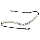 DIY Rakhi Making Kit Supplies Materials For 2 Rakhis (Thread, 2 Sets x A-Z Radium Silver Color CCB Beads, 20 Pcs Plastic Pearl Beads) - 1 Set [ac-jwlsupp-00040-m8]