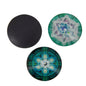 Glass Fridge Magnets Spritual OM Chakra Meditation Astro Pattern Assorted Print 4cm Round Multicolor (Sold as 1 piece) [Chakra Astro Meditation Print] [ac-lfstylnaccs-00003-m2-chkra]