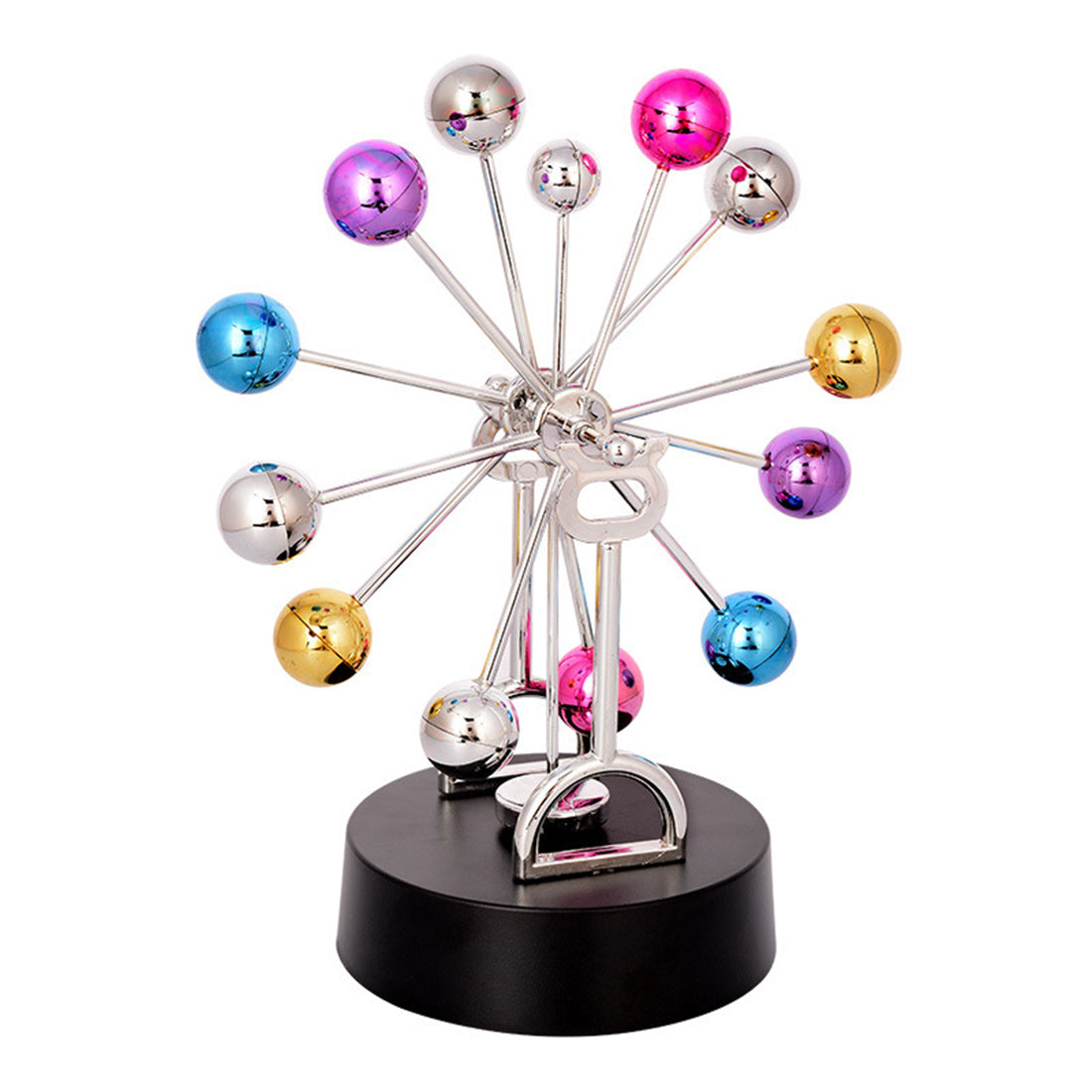Orbital Kinetic Motion Toy Swinging Balls Plastic And Alloy Physics Milky Way Science Gifts Education 21x10x6cm (Battery Operated, Not Included) [ac-lfstylnaccs-00005-m1]