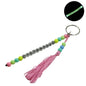 Glow In The Dark Personalized Name Customized Keychains Multicolor With Tassle [ac-lfstylnaccs-00012-m3]