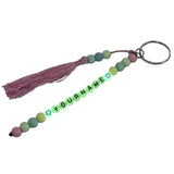 Glow In The Dark Personalized Name Customized Keychains Multicolor With Tassle [ac-lfstylnaccs-00012-m3]