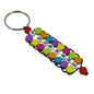 Personalized Name Customized Beaded Keychains Multicolor [ac-lfstylnaccs-00012-m6]