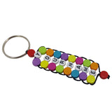 Personalized Name Customized Beaded Keychains Multicolor [ac-lfstylnaccs-00012-m6]