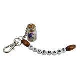 Glow In The Dark Personalized Name Customized Keychains Glass Wish Bottle Multicolor