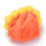 Fancy Cloth Dress Costumes For Pets Dogs Cats Party Props 5x1.75 Inch [Inner Dia 3 Inch] Orange Sunflower (Pack of 1) [ac-lfstylnaccs-00013-m2]