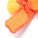Fancy Cloth Dress Costumes For Pets Dogs Cats Party Props 5x1.75 Inch [Inner Dia 3 Inch] Orange Sunflower (Pack of 1) [ac-lfstylnaccs-00013-m2]