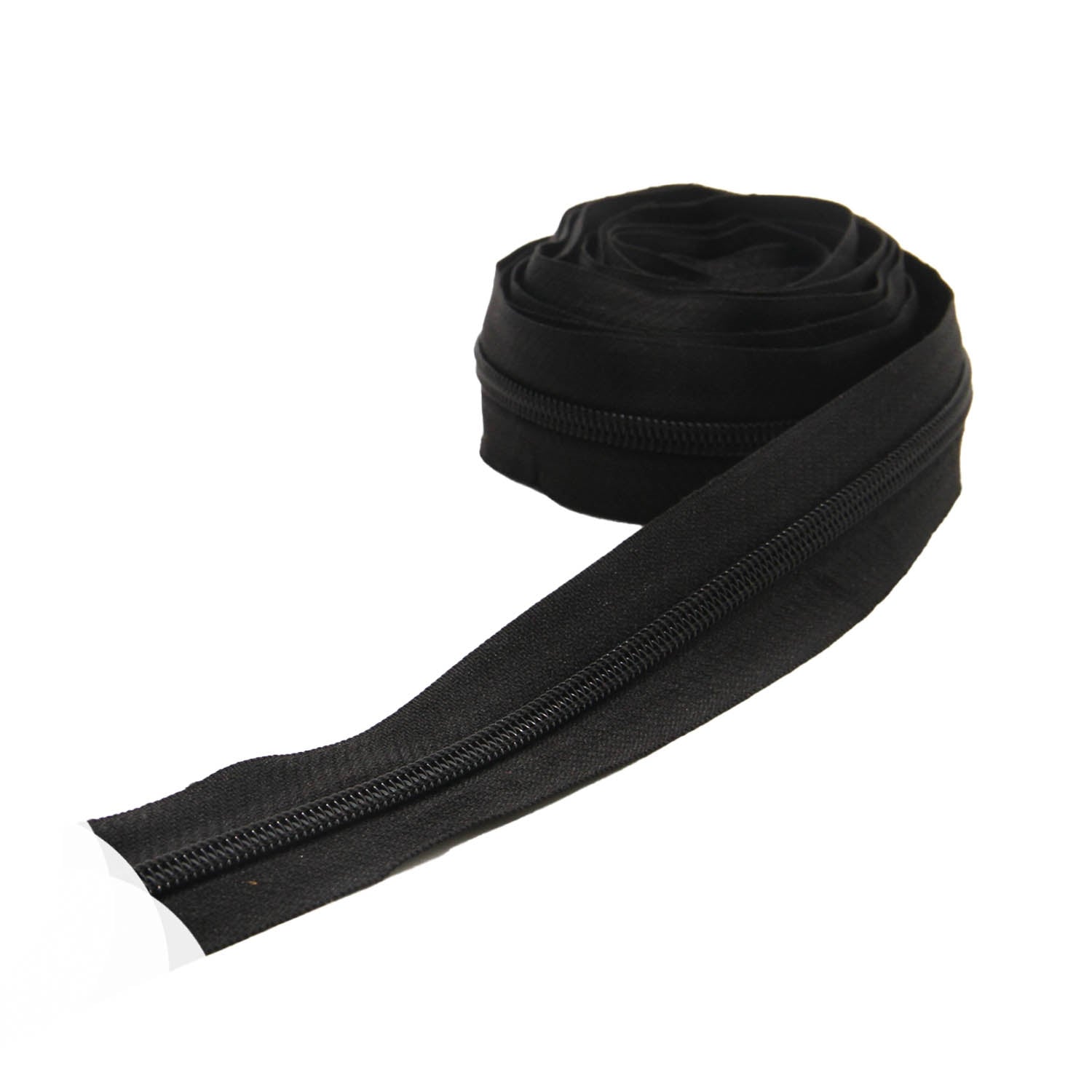 Size 5 Nylon Sewing Zippers 1.38 Inch (2 Meters) Black Fasteners For Making Bags And Zip Accessories Utilities [ac-sewsupp-00002-m1]