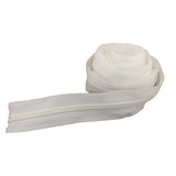 Size 5 Nylon Sewing Zippers 1.38 Inch (2 Meters) White Fasteners For Making Bags And Zip Accessories Utilities [ac-sewsupp-00002-m2]
