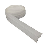 Size 5 Nylon Sewing Zippers 1.38 Inch (2 Meters) White Fasteners For Making Bags And Zip Accessories Utilities [ac-sewsupp-00002-m2]