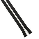 Nylon Sewing Zippers 1.38 Inch No:5 / 35 MM Black With White (Pack of 2 Metres) Fasteners For Making Bags And Zip Accessories Utilities [ac-sewsupp-00003-m1]