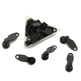 Black With White Nylon Sewing Zippers 2 Meters of Size 1.38 Inch No:5 / 35 MM and 10 Pieces Black Zip Runners For Making Bags [ac-sewsupp-00004-combo13]