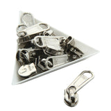 Steel Zip Slide Runners Size 5 (Pack of 10 pieces) Sewing Zipper Fasteners Pullers 29x9.5x1 MM [ac-sewsupp-00004-m6]