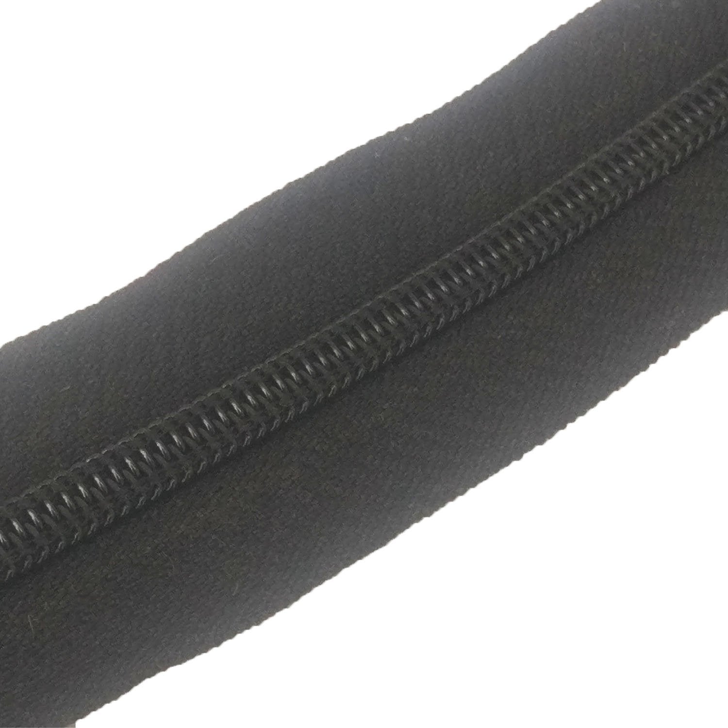 Black Nylon Sewing Zippers (2 Meters) Size 1.38 Inch No:5 / 35 MM and 10 Pieces Steel Zip Pulls Runners Fasteners For Bags And Accessories [ac-sewsupp-00004-combo7]