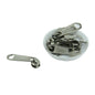 Size 8 Steel Zip Slide Runners (10 Pieces) Zipper Fasteners Pullers For Bags Accessories Utilities [ac-sewsupp-00004-m15]