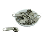 Size 8 Steel Zip Slide Runners (10 Pieces) Zipper Fasteners Pullers For Bags Accessories Utilities [ac-sewsupp-00004-m17]
