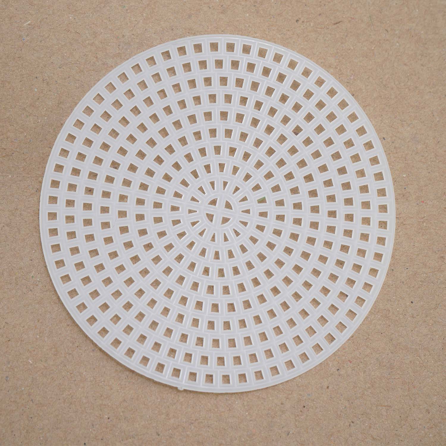 Embroidery Canvas Mesh Plastic Sheets 3 Inch (1 Piece) Round White For Cross Stitching DIY Sewing Knitting Crochet Crafts [ac-sewsupp-00006-m14]