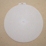 Embroidery Canvas Mesh Plastic Sheets 6 Inch (1 Piece) Round White For Cross Stitching DIY Sewing Knitting Crochet Crafts [ac-sewsupp-00006-m16]