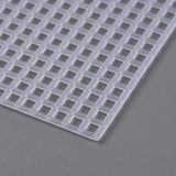 Embroidery Canvas Mesh Plastic Sheets 4.5x4.5 Inch (1 Piece) Square White For Cross Stitching DIY Sewing Knitting Crochet Crafts [ac-sewsupp-00006-m19]