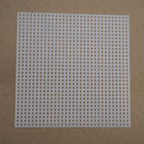 Embroidery Canvas Mesh Plastic Sheets 4.5x4.5 Inch (1 Piece) Square White For Cross Stitching DIY Sewing Knitting Crochet Crafts [ac-sewsupp-00006-m19]