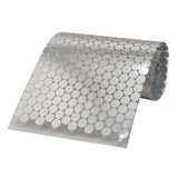 Plastic Foil Stickers 10 MM Round (1 Sheet, 600+ Pieces) Silver Color For Packing Coding Identification Markers [jefs-dispcrdtool-00005-m1]