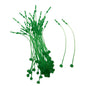 Plastic Price Tags (1 Pack, 500 Pieces) 3 Inch Green Loops Snap Locks Tying Fastener Hooks Ties Pins [jefs-dispcrdtool-00006-m3]