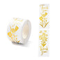 Paper Stickers 3.1x1.1 Inch / 8x3 CM (1 Roll, 120 Stickers) Thank You Printed Rectangle Yellow Gift Packing Tags [jefs-dispcrdtool-00007-m18]